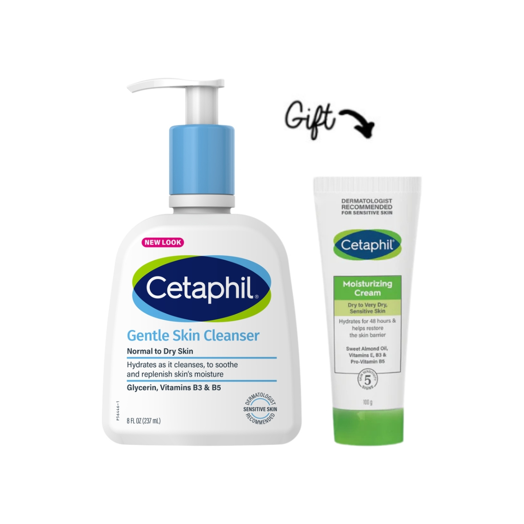 Gentle Skin Cleanser 236 ML + FREE Moisturizing Cream 100g
