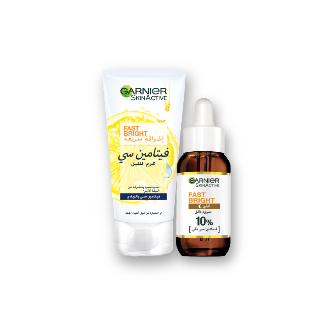 Fast Bright Vitamin C Night Serum 30 ML + Night Cream  At 15% OFF