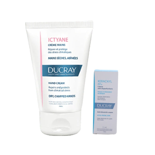 Ducray Ictyane Hand Cream + FREE Anti Blemish Cream 5ML | Loolia Closet
