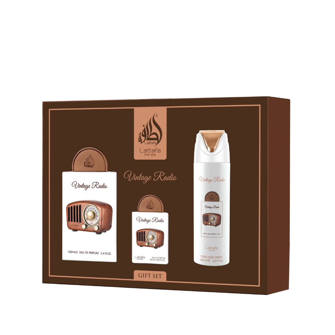 Giftset Vintage Radio -3pc