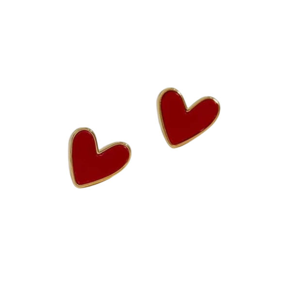 Loolia Closet Gift From Loolia Closet: Red Heart Earrings | Loolia Closet