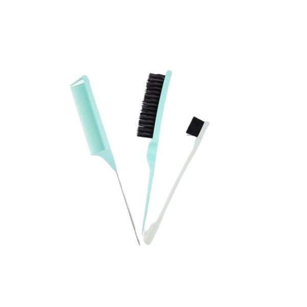 Loolia Closet Gift From Loolia Closet: Green Set of 3 Sleek Look Hairstyling Brushes | Loolia Closet