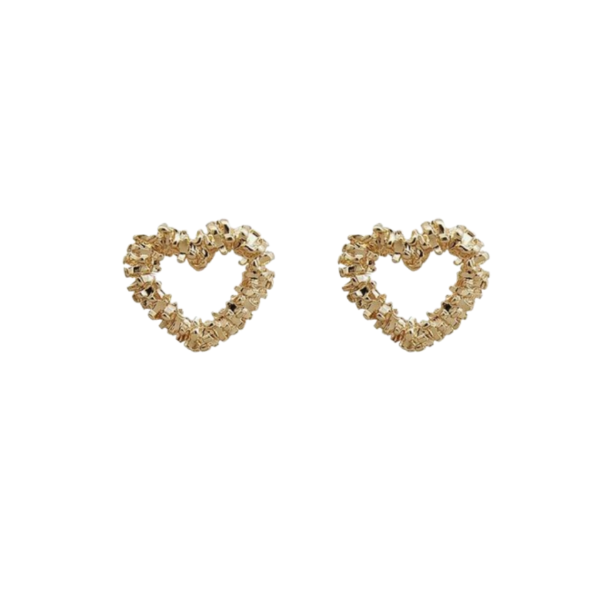 Loolia Closet Gift From Loolia Closet: Golden Heart Earrings | Loolia Closet