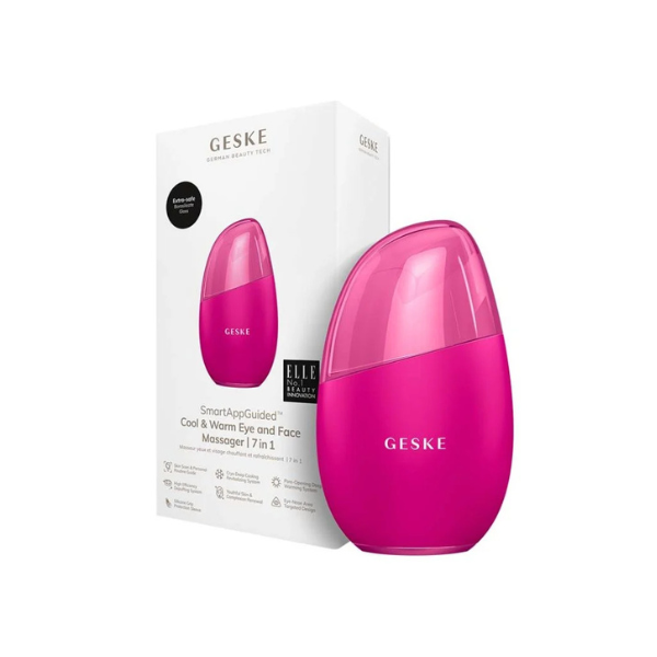 Geske Cool & Warm Eye and Face Massager| 7 in 1- Mageanta