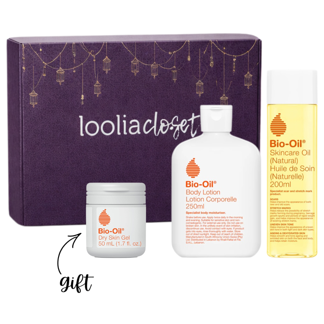 Body Lotion 250 mL + Skincare Oil Natural 200 mL + FREE Dry Skin Gel 50 mL + FREE Gift Box 