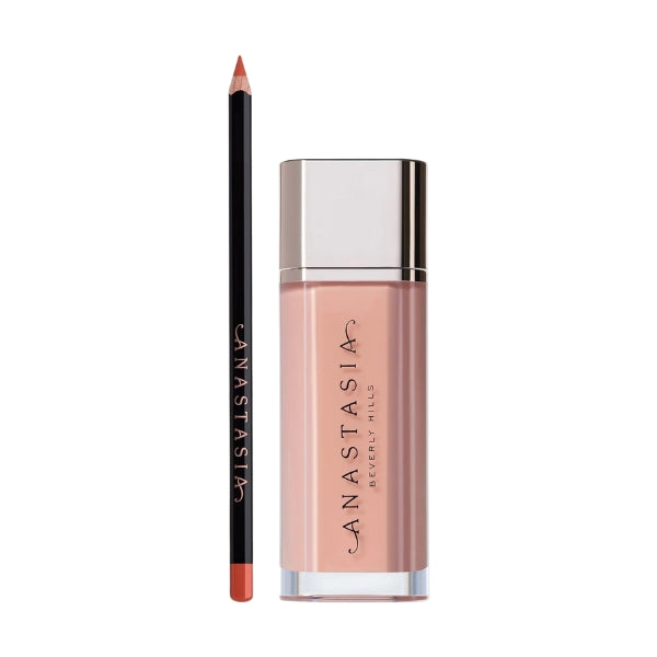 Lip Liner Peach Amber + Lip Velvet Peachy Nude At 30% OFF