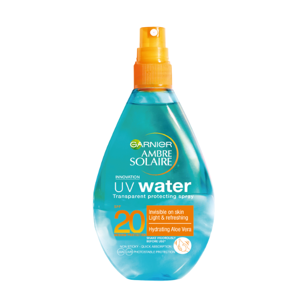 Garnier Ambre Solaire UV Water SPF with Aloe Vera Water - 150ML | Loolia Closet