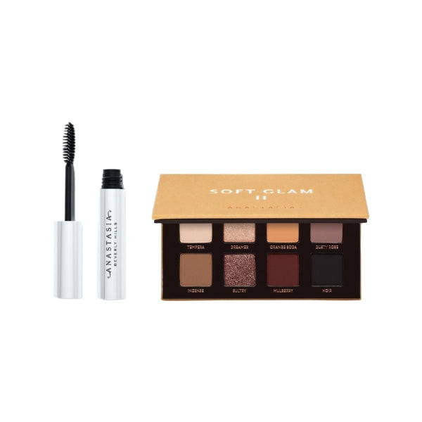 Brow Gel Clear + Soft Glam II Mini Palette
