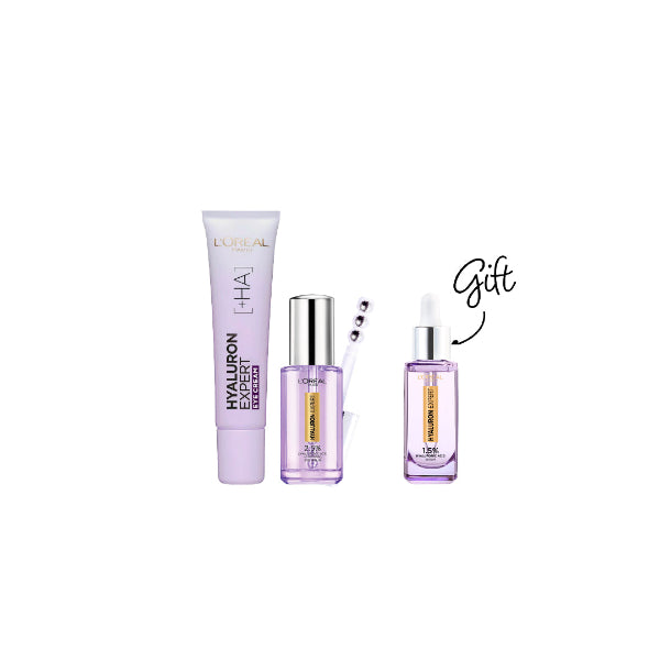 L'Oréal Paris Hyaluron Expert Eye Cream + Eye Serum + FREE Mini Serum At 15% OFF | Loolia Closet