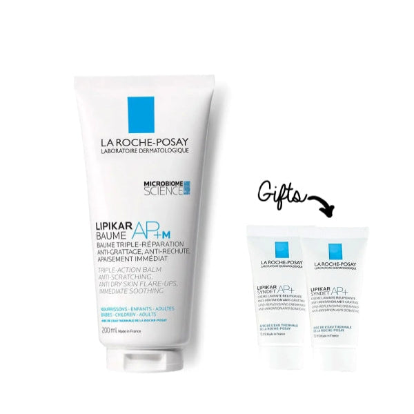 La Roche-Posay Lipikar Baume Ap+M Moisturizer + 2x FREE Mini Lipikar Syndet | Loolia Closet