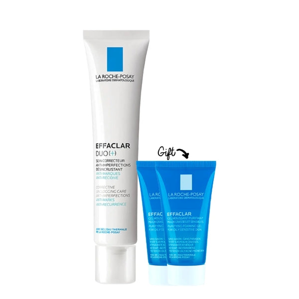 La Roche-Posay Effaclar Duo+ SPF30 Acne Treatment Cream + 2x Mini Gel | Loolia Closet