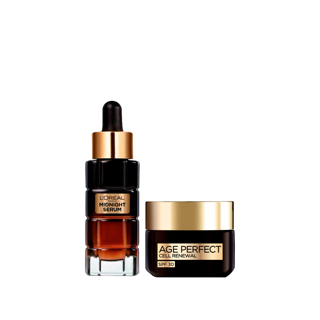Age Perfect Midnight Serum + Day Cream At 20% OFF