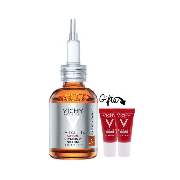 Vichy Liftactiv Vitamin C 15% Serum 20 ML + 2x FREE Liftactiv B3 Serum 5 ML | Loolia Closet