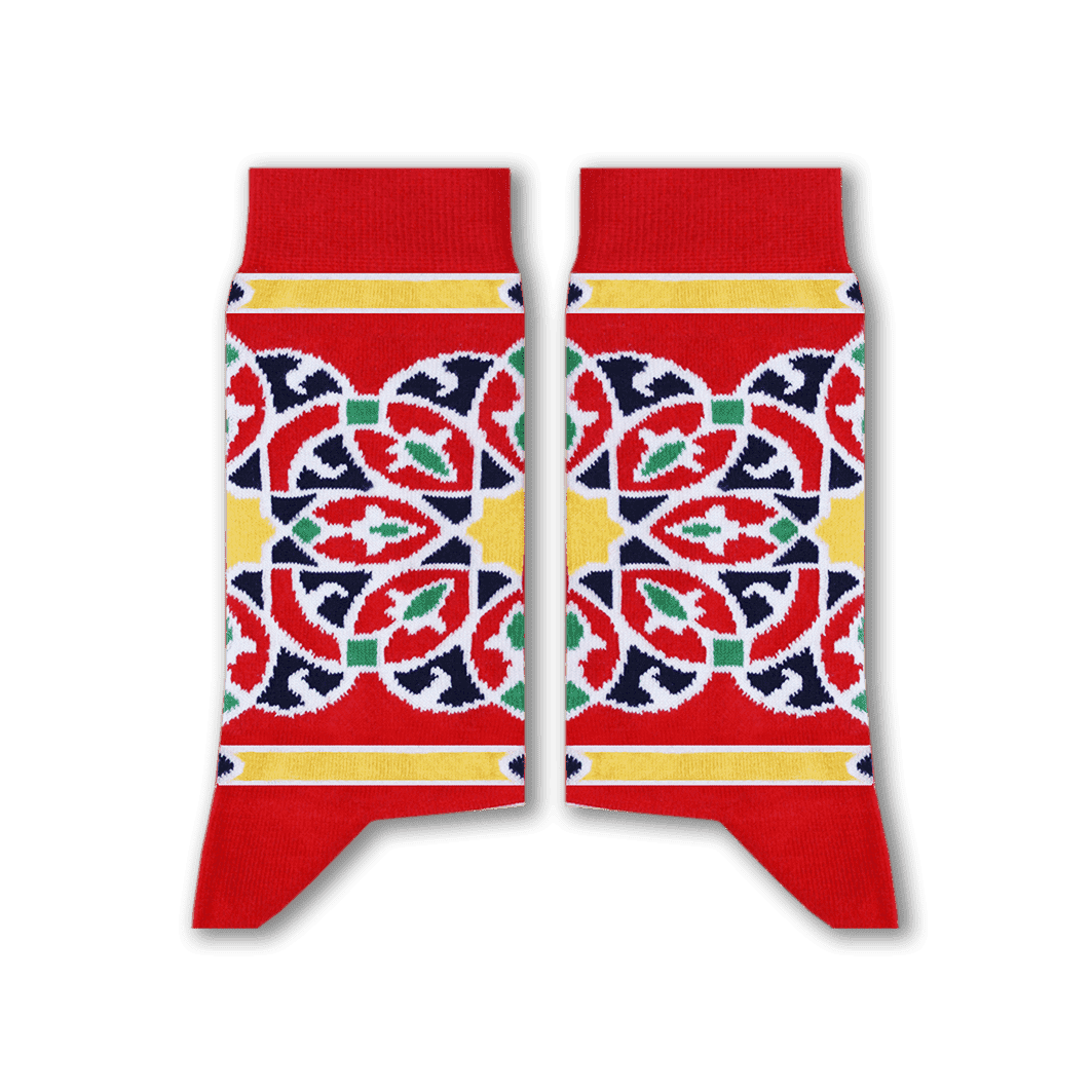 Khayamiya Socks (Red) Long Socks Sikasok 36-40 