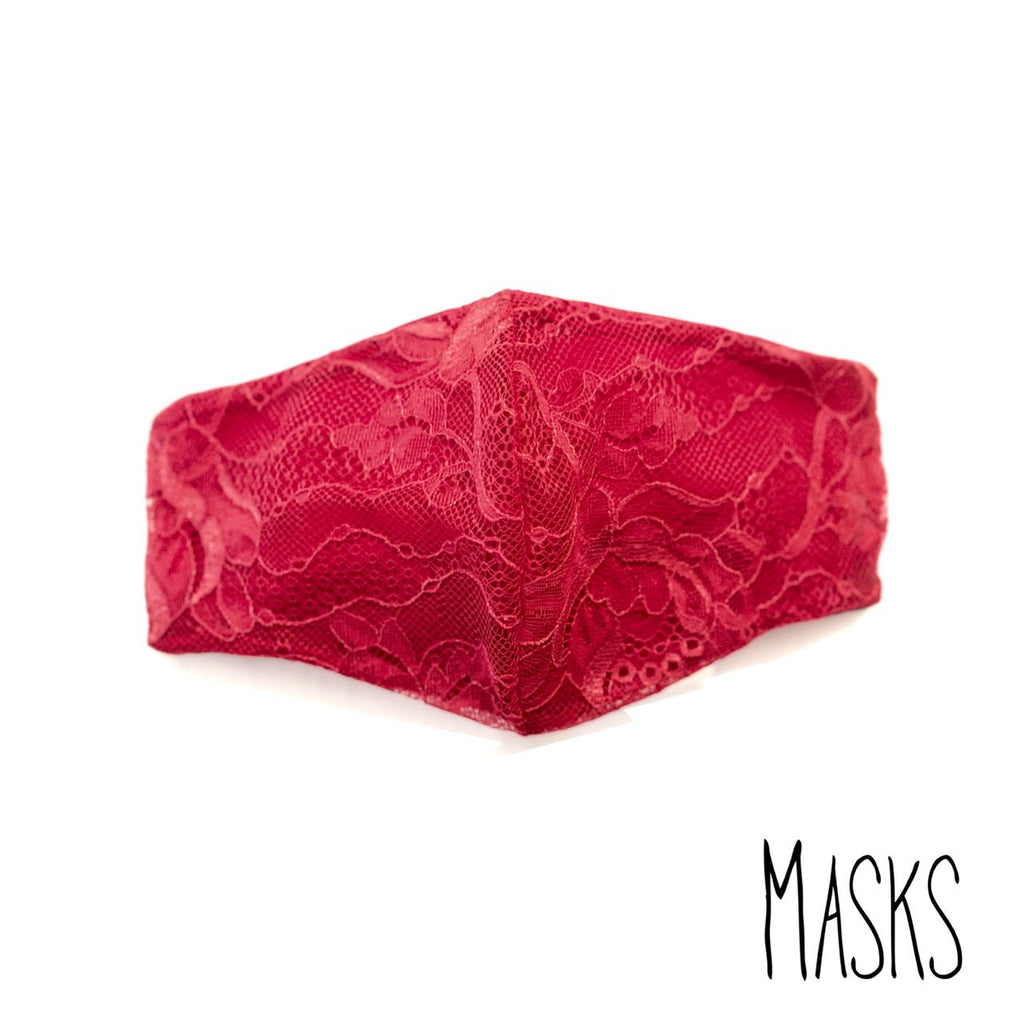Masks Lace Red Mask | Loolia Closet