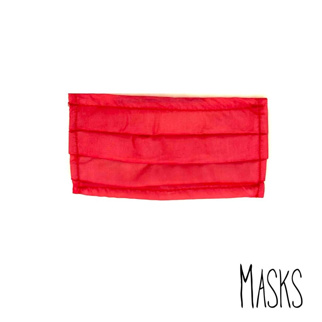 Masks The Plain Red Mask | Loolia Closet