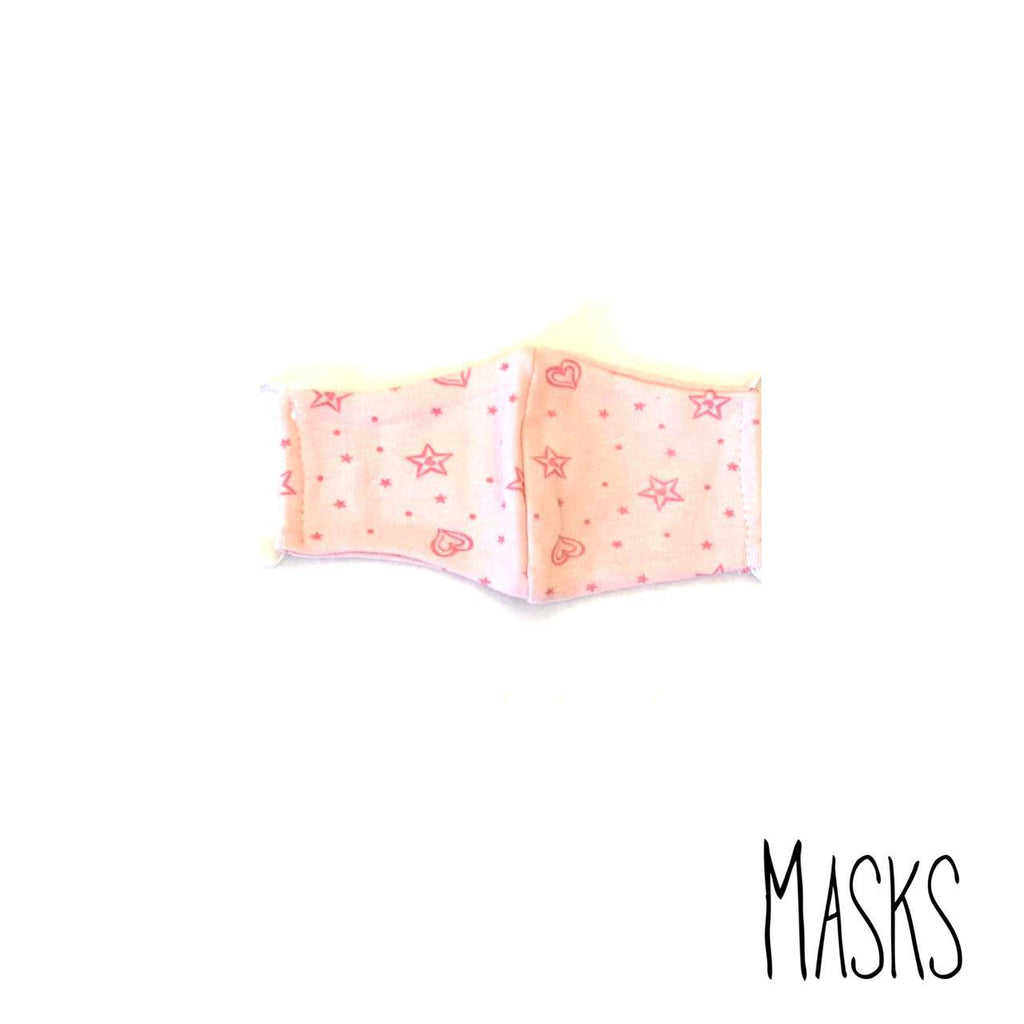 Masks The Pink Stars & Hearts Mask for Kids | Loolia Closet